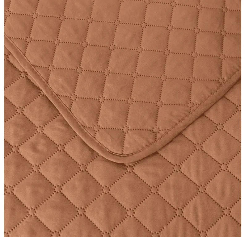 Cuvertura de pat cu model LANTA, maro Dimensiune: 220 x 240 cm