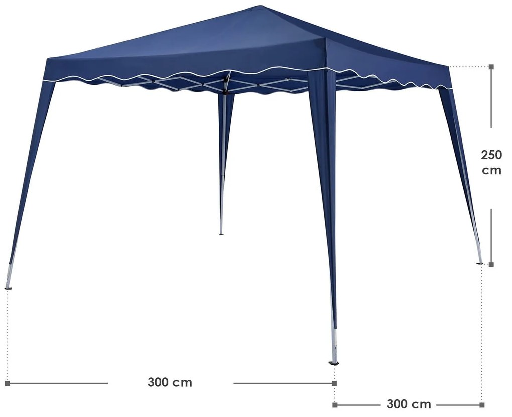 Jusky Cort de gradina Vivara 3x3m - albastru