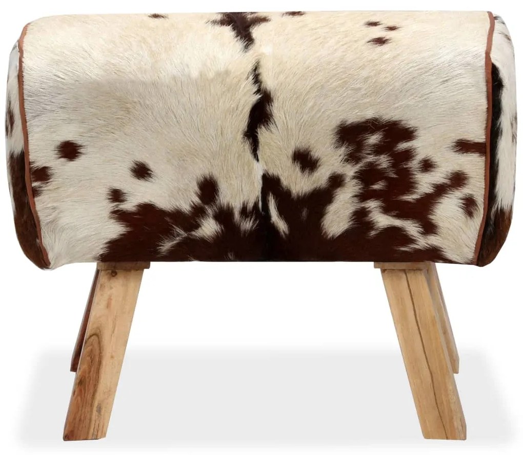 244754 vidaXL Taburet, 60x30x50 cm, piele naturală de capră