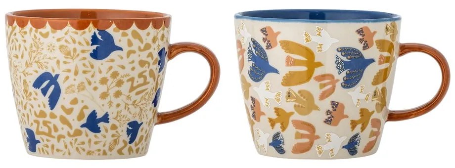 Cești 2 buc. din gresie 300 ml Anniversary – Bloomingville