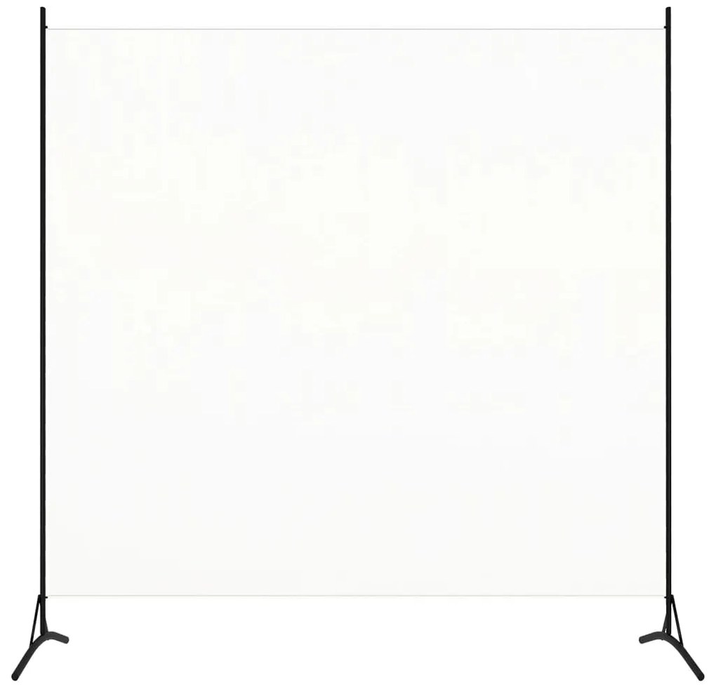 320735 vidaXL Separator de cameră, alb, 175x180 cm, textil
