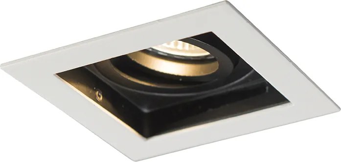 Spot încastrat inteligent alb, incl. WiFi GU10 reglabil - Carree