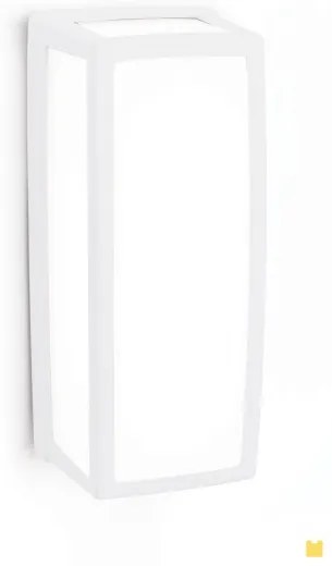 Aplica perete LED de exterior moderna IP54 Bob alba