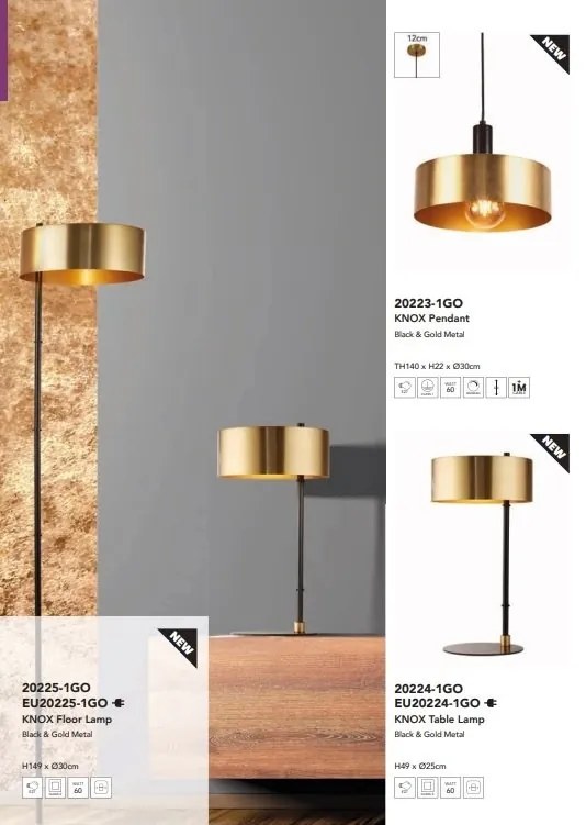 Lampadar, Lampa de podea design industrial Knox