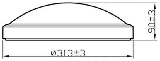 Plafonieră LED pentru baie DORIS LED/17W/230V 2700K IP44 Philips