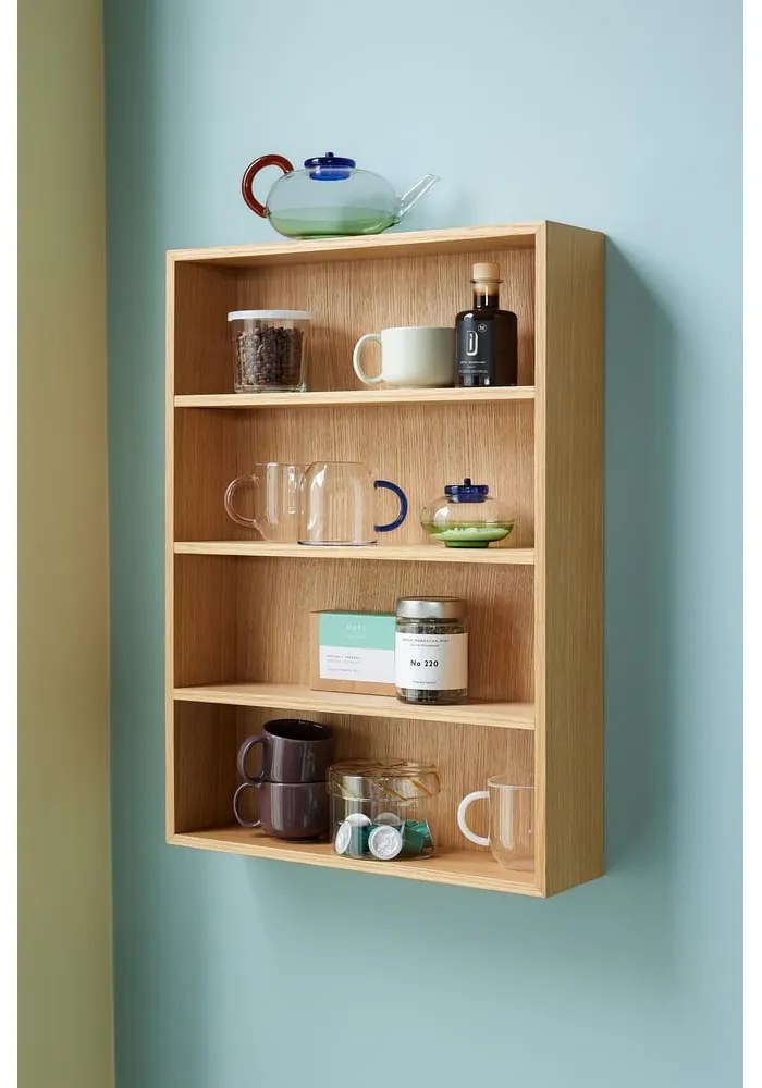 Etajeră din lemn de stejar Cubbie – Hübsch
