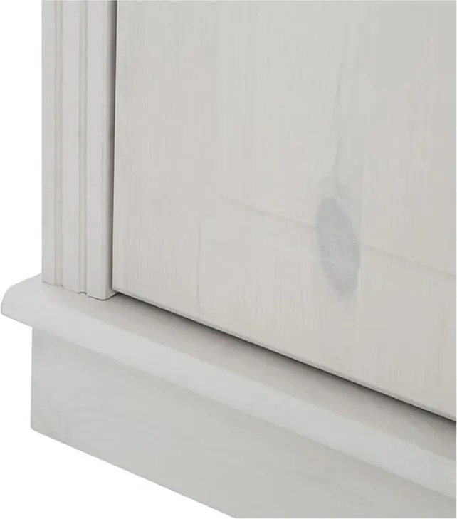 Bibliotecă albă din lemn de pin 296x223 cm Anita – Støraa