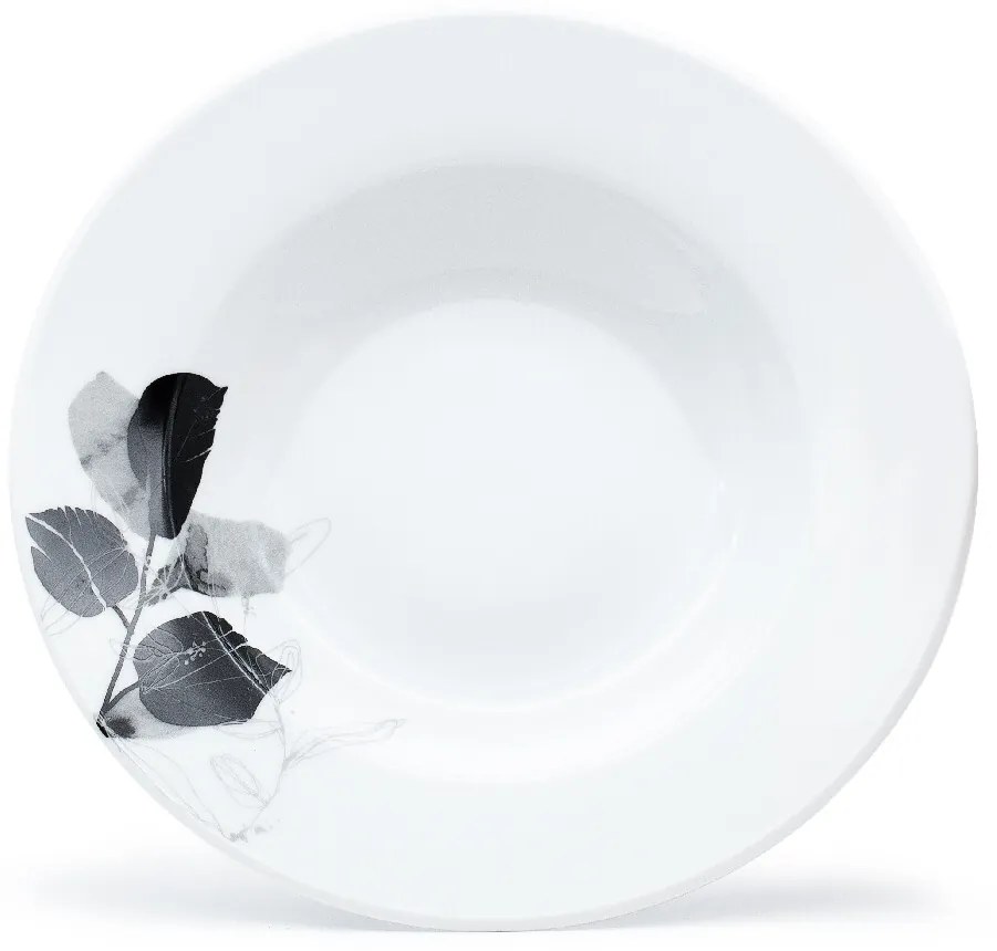 Set de masă din 18 piese Arôme Home Tei, alb extra