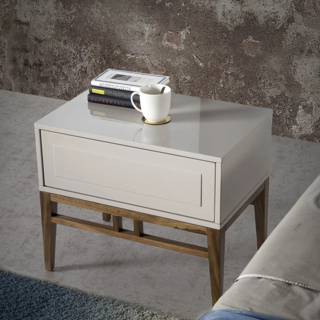 Noptiera eleganta design modern Platin AC-CP1709-H