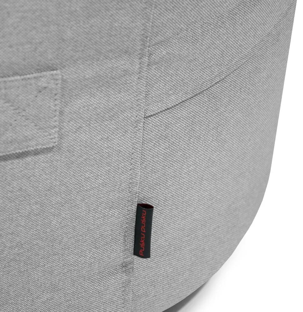 Fotoliu puf pentru copii gri deschis Roll 80 – SLOWDOWN