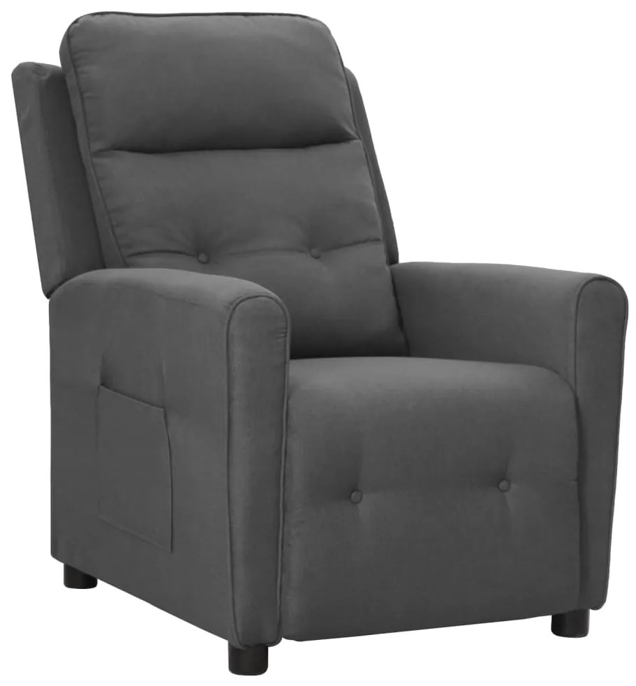 3098195 vidaXL Fotoliu cu ridicare, gri deschis, textil