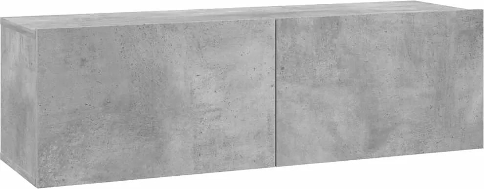 vidaXL Comodă TV, gri beton, 100 x 30 x 30 cm, lemn prelucrat