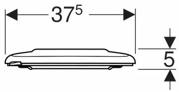 Capac wc Geberit Selnova Comfort fixare de sus alb