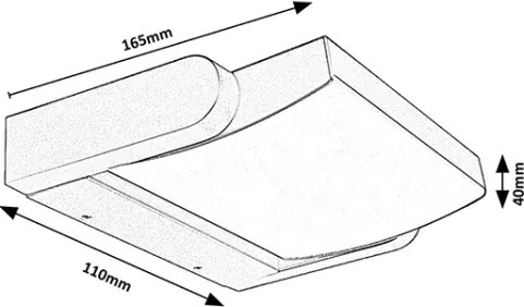 Aplică LED de exterior Brilagi ANKLE LED/18W/230V 3000K IP65