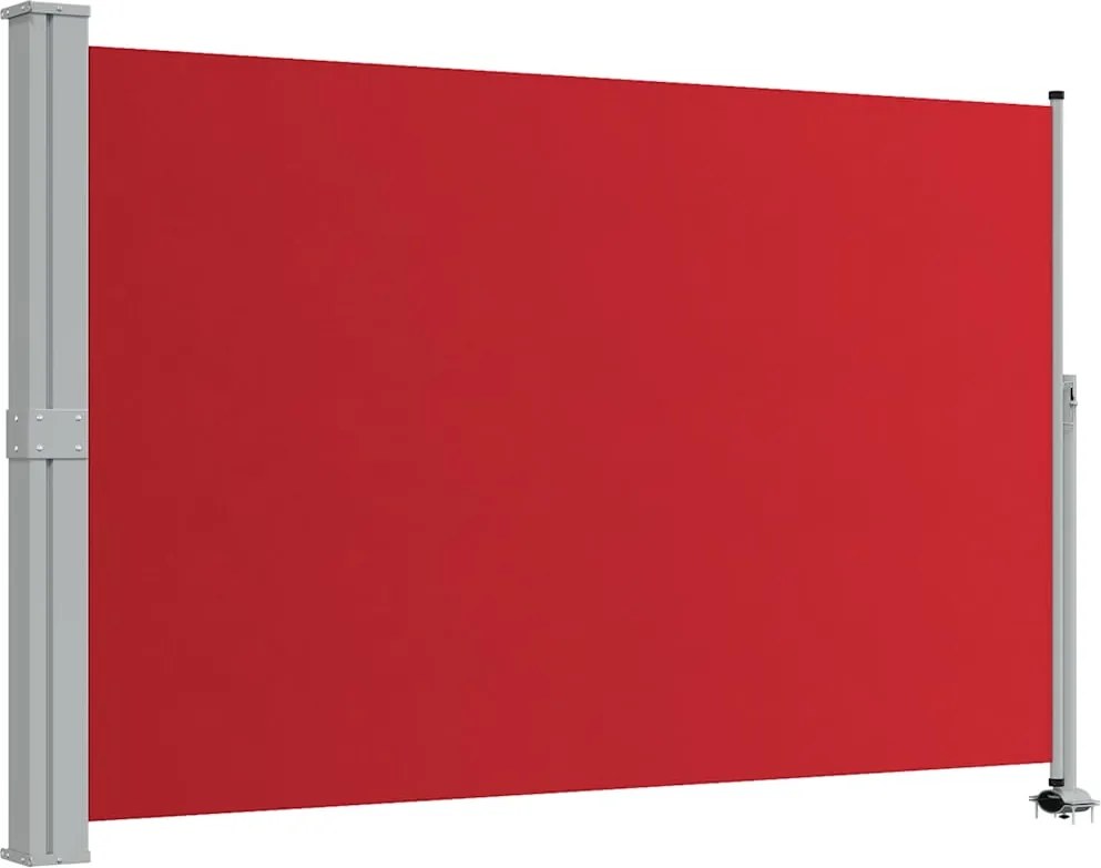 vidaXL Copertină laterală retractabilă de terasă, roșu, 160 x 300 cm