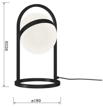 Lampă LED tactilă de masă Wofi 8046-102 AVIGNON LED/10,5W/230V negru