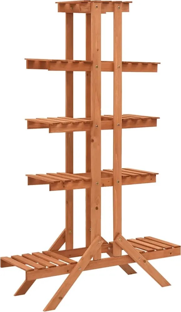 vidaXL Suport jardinieră, 83x25x132 cm, lemn masiv de brad