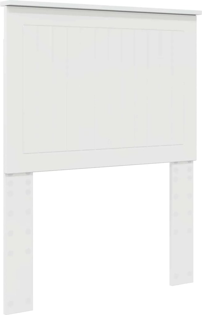 vidaXL Tăblie cap cu headboard Alb Lucios 75 cm Lemn compozit