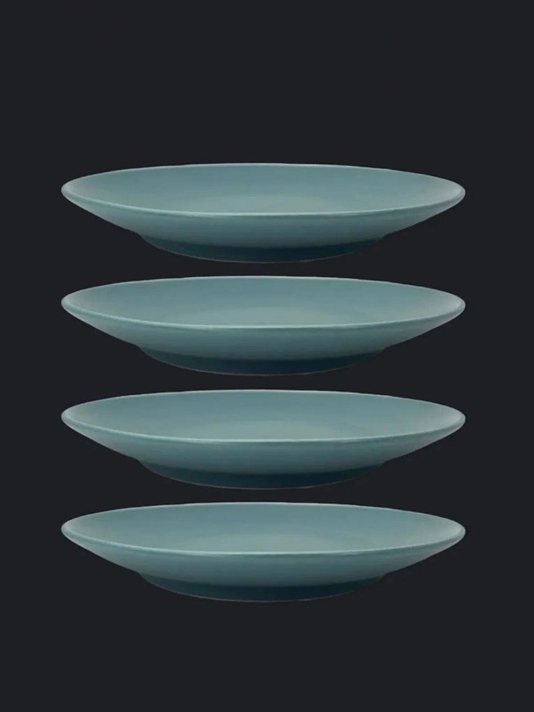 Set 4 Farfurii, MADE Pantone Verde Menta Mat, diametru 26 cm