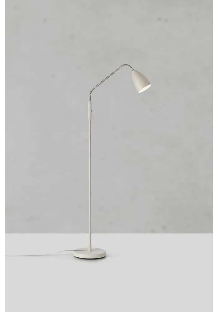 Lampadar bej LED cu intensitate reglabilă cu abajur din metal (înălțime 140 cm) Patro – Markslöjd