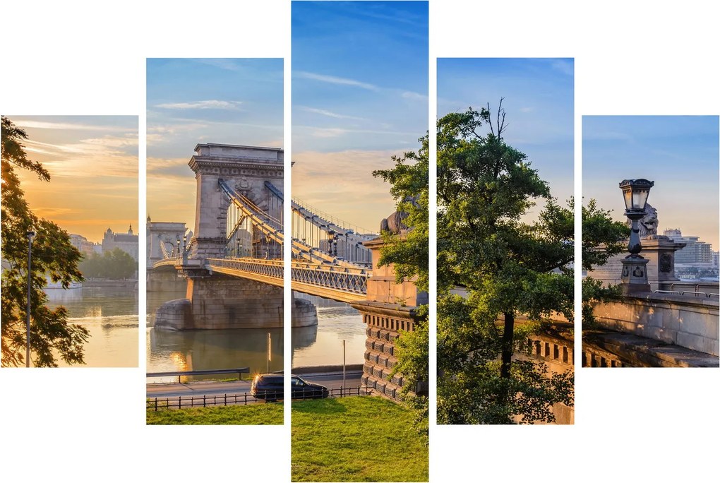 Tablou - Pod peste râu, Budapesta, Ungaria (150x105 cm)