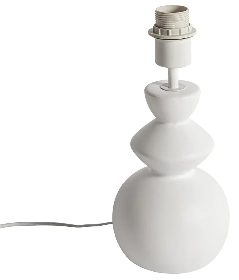 Lampa de masa design ceramica alba 15 cm fara abajur - Alisia