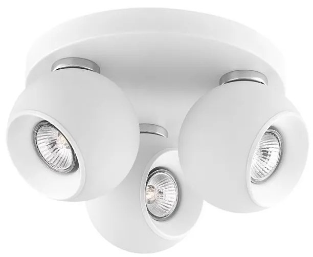Plafoniera moderna cu 3 spoturi Tore 3L alba NVL-665002
