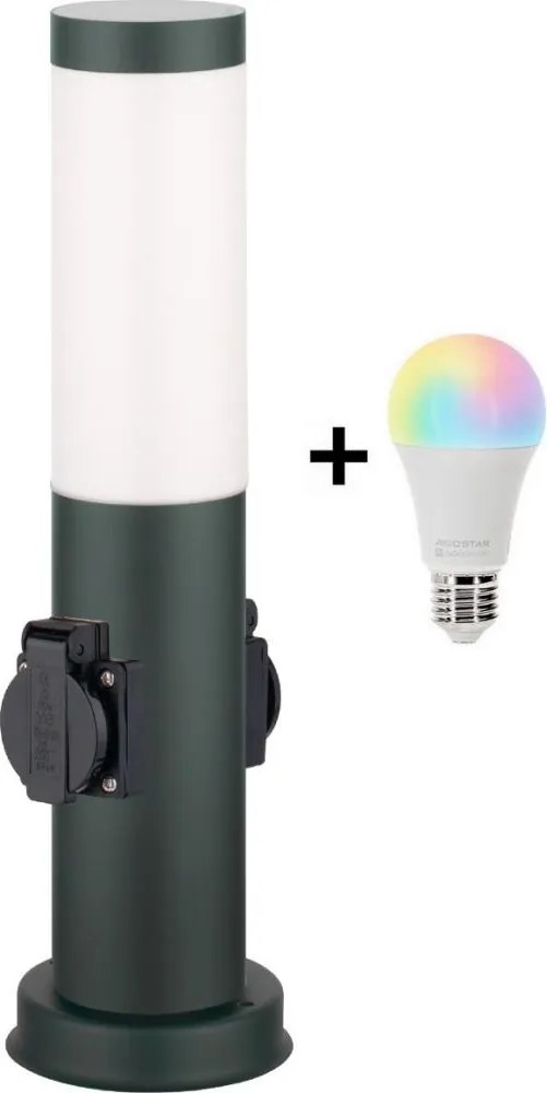 Brilagi - Lampă LED RGBW Ven, cu 2 socluri, 1xE27/15W/230V, 40 cm, IP44, antracit