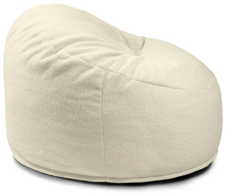 Fotoliu puf pentru copii maro cu tapițerie din țesătură bouclé Om 85 – SLOWDOWN