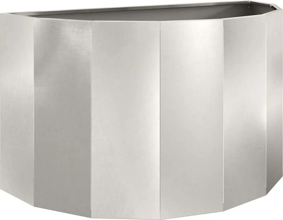 vidaXL Jardinieră Argintiu 90 x 45 x 50 cm Oţel inoxidabil