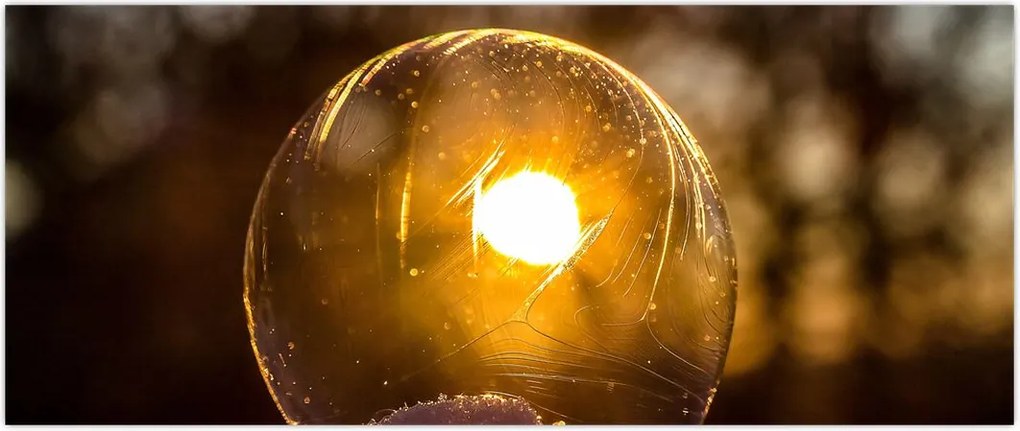 Tablou - Bulă transparentă (120x50 cm)