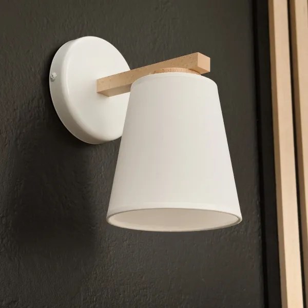 Aplica de perete ELLIE 1xE27/60W/230V albă