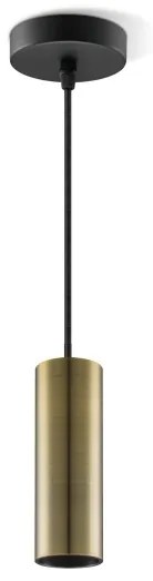 Lustră pe cablu SAGA 1xE27/40W/230V alamă