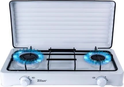 Aragaz 2 ochiuri ZILAN ZLN0025A, culoare alb utilizare numai GPL butelie,