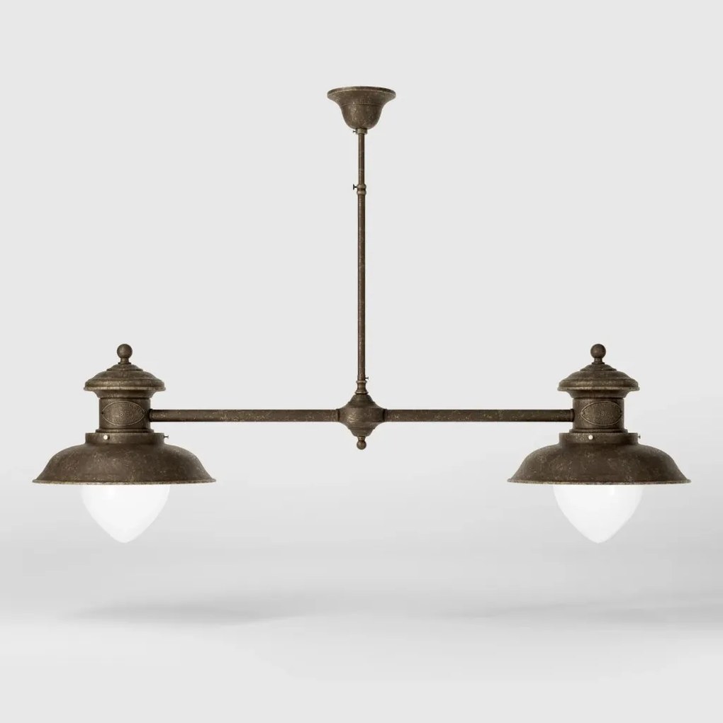 Lustra design italian din alama si sticla Al Mare