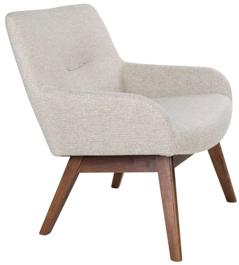 Fotoliu din lemn de nuc House Nordic London, maro bej