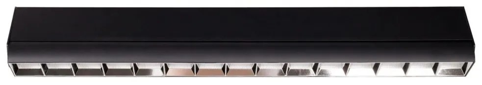 Plafoniera liniara LED Flex negru 58cm