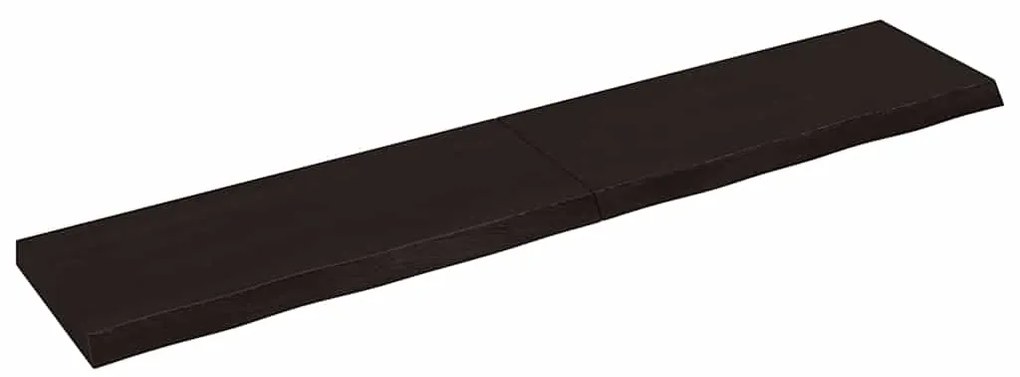 vidaXL Raft de perete maro închis lemn masiv stejar tratat