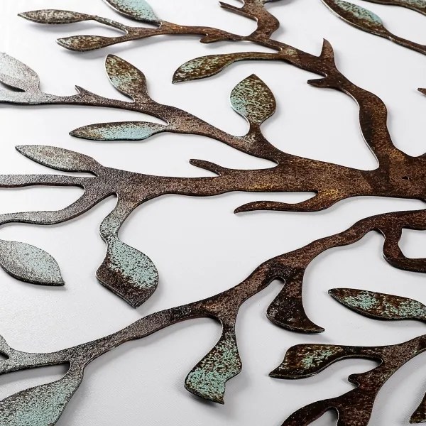 Decorațiune de perete 60x60 cm metal pom