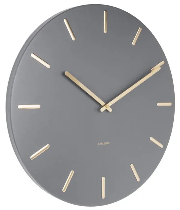 Ceas de perete Karlsson Charm, gri