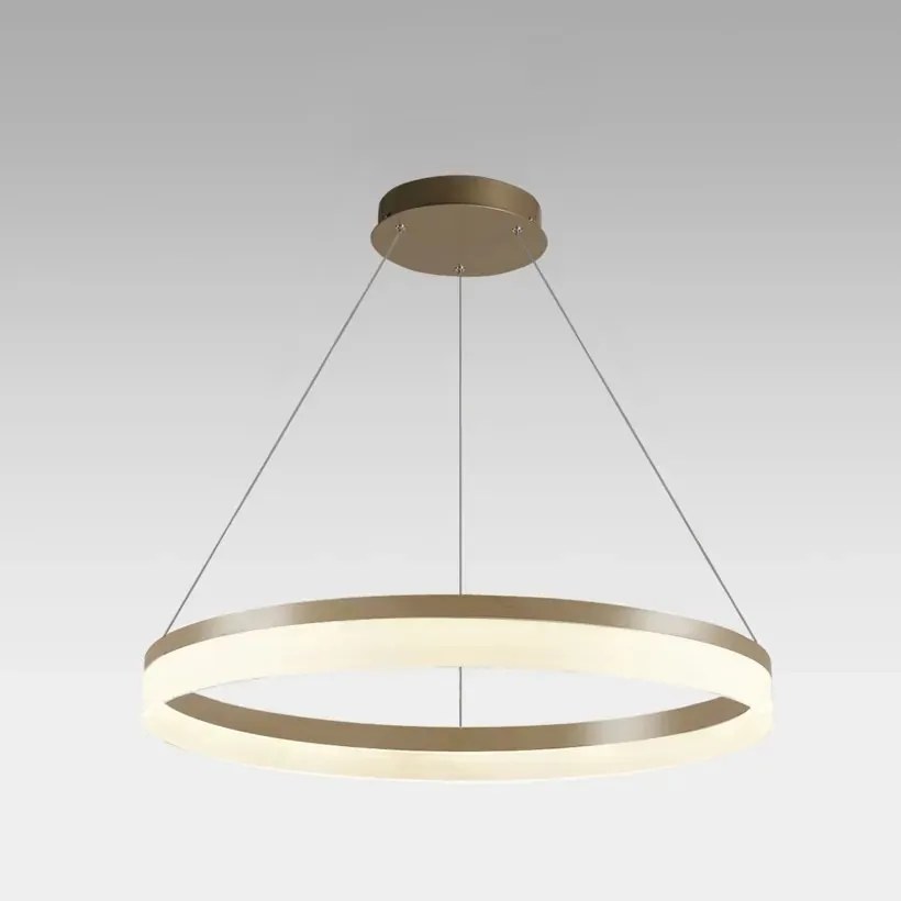 Lustra LED circulara suspendata Ara 60cm, Gold