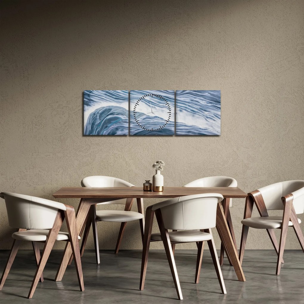Tablou abstracției (cu ceas) (90x30 cm)