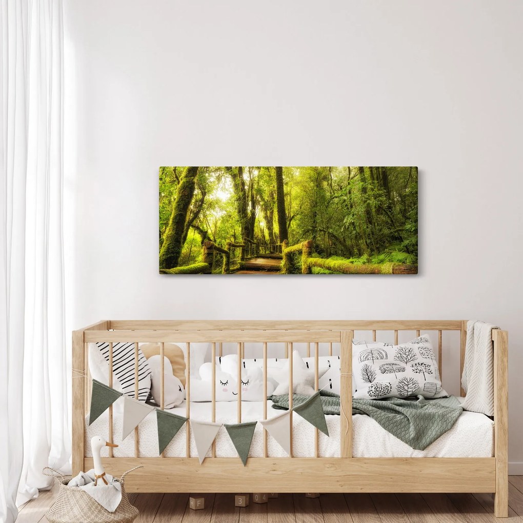 Tablou junglei cu mușchi (120x50 cm)