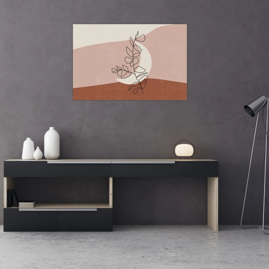 Tablou - Boho frunze N⁰2 (90x60 cm)