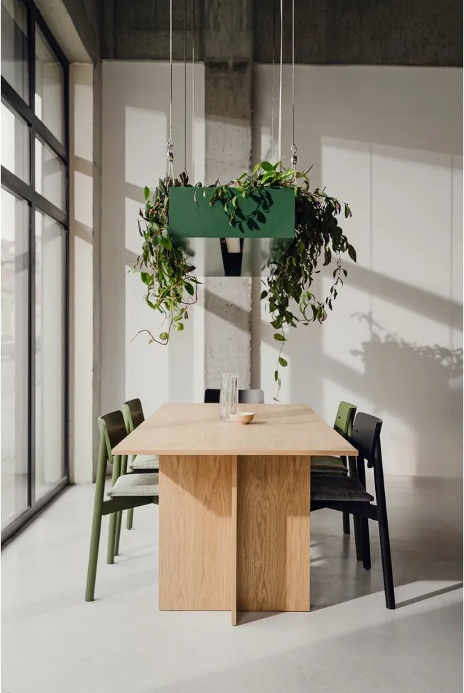 Scaun de dining verde stivuibil Wem – noo.ma