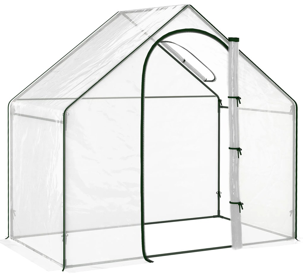 Outsunny Seră de Grădină Balcon terasă Seră pentru roșii 1,8 lungime x 1 lățime x 1,68 înălțime m Oțel plastic impermeabil Transparent Verde | Aosom Romania