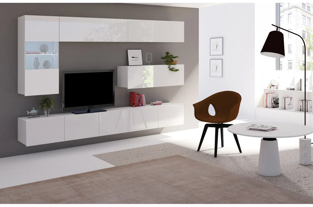 Mobilier living Calabria C4 (Alb) (fără iluminat). 1051599