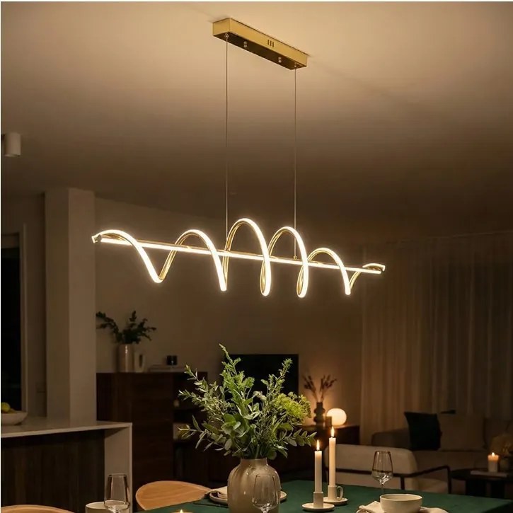 Lustra suspendata LED ESERO auriu