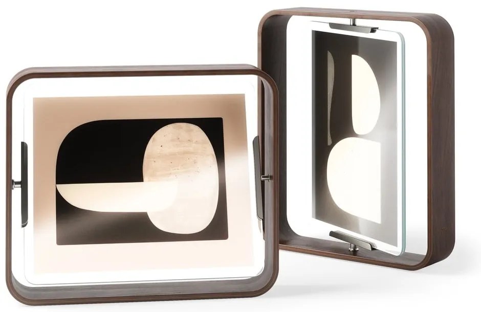 Ramă foto maro închis cu picior de susținere din lemn 26x31,5 cm Bellwood – Umbra