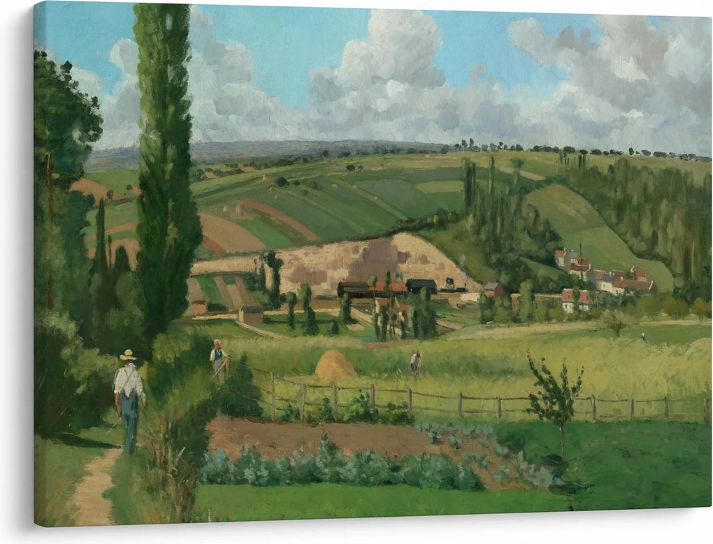 Tablou - Camille Pissarro, Landscape at Les Pâtis, Pontoise, reproducere (70x50 cm)